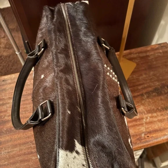 Genuine cowhide weekender bag - Picture 5 of 8